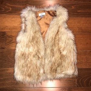Faux fur vest